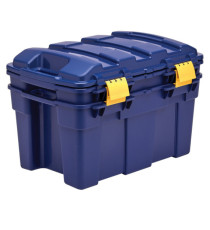 Baule multiuso Bankers Box - 39 x 59 x 33 cm - 40 L - PP - con coperchio - blu/giallo - Fellowes