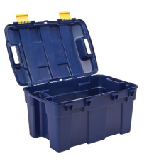Baule multiuso Bankers Box - 39 x 59 x 33 cm - 40 L - PP - con coperchio - blu/giallo - Fellowes