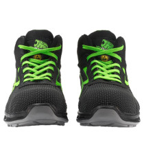 Calzatura di sicurezza Hard S3 SRC - pelle idrorepellente - numero 41- grigio scuro/verde - U-Power Calzatura di sicurezza Hard S3 SRC - pelle idrorepellente - numero 41- grigio scuro/verde - U-Power