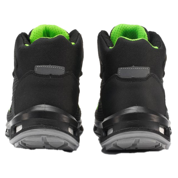 Calzatura di sicurezza Hard S3 SRC - pelle idrorepellente - numero 46 - grigio scuro/verde - U-Power Calzatura di sicurezza Hard S3 SRC - pelle idrorepellente - numero 46 - grigio scuro/verde - U-Power