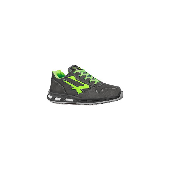 Calzatura di sicurezza Yoda S3 SRC Red Lion - pelle nabuk idrorepellente - numero 43 - grigio scuro/verde - U-Power Calzatura di sicurezza Yoda S3 SRC Red Lion - pelle nabuk idrorepellente - numero 43 - grigio scuro/verde - U-Power