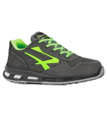 Calzatura di sicurezza Yoda S3 SRC Red Lion - pelle nabuk idrorepellente - numero 43 - grigio scuro/verde - U-Power Calzatura di sicurezza Yoda S3 SRC Red Lion - pelle nabuk idrorepellente - numero 43 - grigio scuro/verde - U-Power