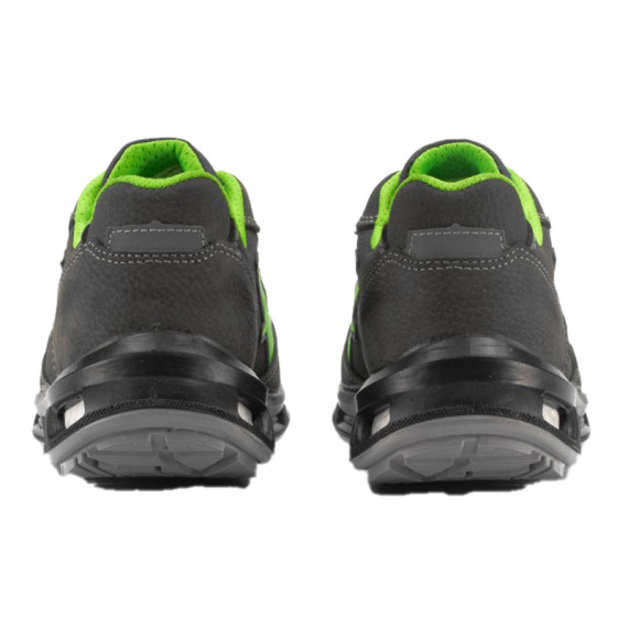 Calzatura di sicurezza Yoda S3 SRC Red Lion - pelle nabuk idrorepellente - numero 43 - grigio scuro/verde - U-Power Calzatura di sicurezza Yoda S3 SRC Red Lion - pelle nabuk idrorepellente - numero 43 - grigio scuro/verde - U-Power