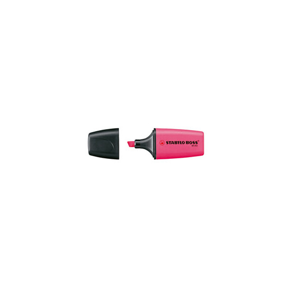 Evidenziatore Boss Mini - punta a scalpello -  tratto 2 - 5 mm - rosa 56 - Stabilo Evidenziatore Boss Mini - punta a scalpello -  tratto 2 - 5 mm - rosa 56 - Stabilo