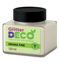Glitter Bio grana fine - 120ml - iridescente - Deco Glitter Bio grana fine - 120ml - iridescente - Deco