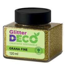 Glitter Bio grana fine - 120ml - oro - Deco Glitter Bio grana fine - 120ml - oro - Deco