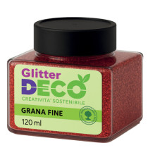 Glitter Bio grana fine - 120ml - rosso - Deco Glitter Bio grana fine - 120ml - rosso - Deco