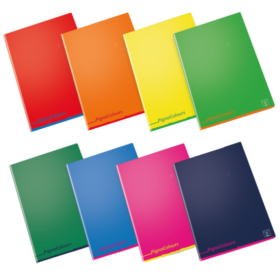 Maxiquaderno Pigna Colours - A4 - 1 rigo - 42 fogli - 80 gr - Pigna Maxiquaderno Pigna Colours - A4 - 1 rigo - 42 fogli - 80 gr - Pigna