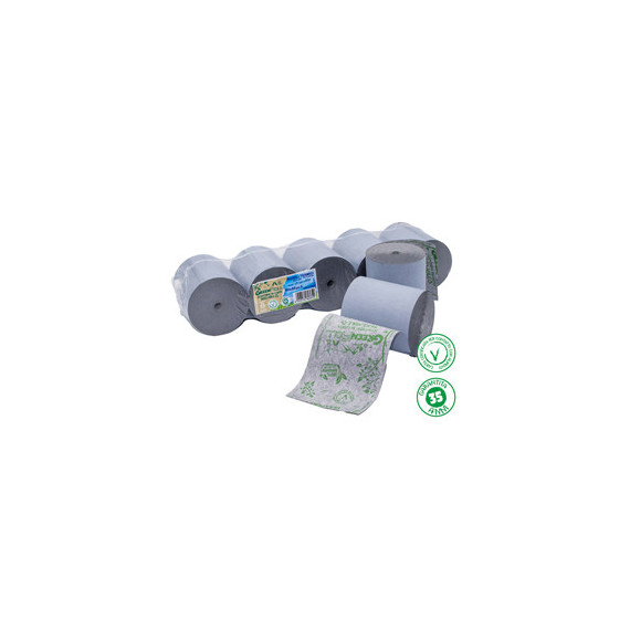 Rotolo per registratori di cassa - stampa termica - carta riciclabile Green roll - 79 mm x 80 mt - diametro esterno 78 m Rotolo per registratori di cassa - stampa termica - carta riciclabile Green roll - 79 mm x 80 mt - diametro esterno 78 m