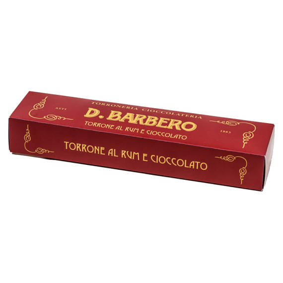 Torrone rum e cioccolato - in astuccio - 270 gr - Barbero Torrone rum e cioccolato - in astuccio - 270 gr - Barbero