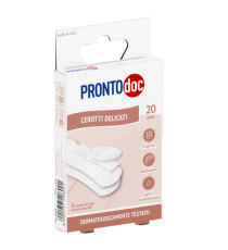 Cerotti delicati - TNT - con adesivo ipoallergenico - ProntoDoc - conf. 20 pezzi