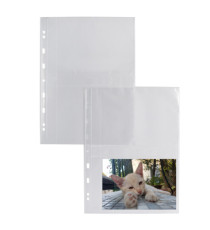 Buste forate Atla FT porta foto e cartoline - 4 spazi 13x18 cm - trasparente - Sei Rota - conf. 10 pezzi