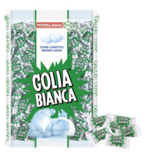 Caramelle Golia Bianca - busta da 1kg (400 pezzi circa) Caramelle Golia Bianca - busta da 1kg (400 pezzi circa)