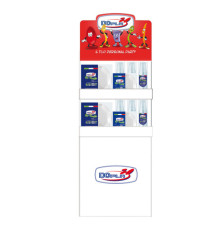 Espositore da terra Mini con piatti e bicchieri Reuse - bianco - Dopla Espositore da terra Mini con piatti e bicchieri Reuse - bianco - Dopla