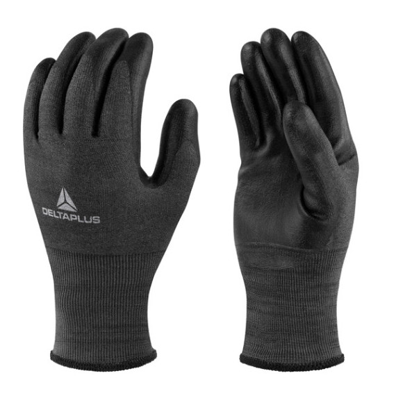 Guanti antitaglio Venicut B05 - maglia deltanocut  antistatica - palmo in poliuretano - taglia 09 - nero - Deltaplus Guanti antitaglio Venicut B05 - maglia deltanocut  antistatica - palmo in poliuretano - taglia 09 - nero - Deltaplus