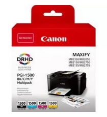 Multipack Canon PGI-1500 BK-C-M-Y 9218B005 cartuccia originale per Canon MB2050,MB2350 PGI1500