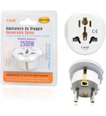 Adattatore da viaggio universale 2500W - Alimentazione Internazionali oltre 150 i Paesi per USA UK EU