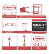 Portalampada in plastica attacco E27 rosso con cavo 1mt - MAX 60W - Voltaggio: 250V porta lampada da interno