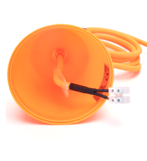 Portalampada in plastica attacco E27 arancione con cavo 1mt - MAX 60W - Voltaggio: 250V porta lampada da interno