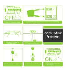 Portalampada in plastica attacco E27 verde con cavo 1mt - MAX 60W - Voltaggio: 250V porta lampada da interno