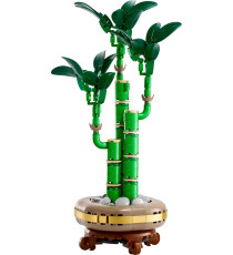 Lego Botanicals - Bambù del buon auspicio - Lego 10344 The Botanical Collection 3 steli di bambù verde con foglie 325pz Anni 18+
