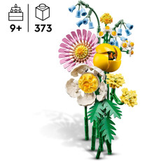 Lego Botanicals - Bouquet di fiori estivi - Lego 10347 The Botanical Collection Decorazione floreale per la casa 373pz Anni 9+