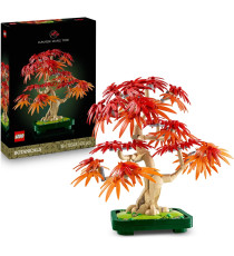 Lego Botanicals - Bonsai di acero rosso giapponese - Lego 10348 The Botanical Collection Foglie Rosse e Arancio 474pz Anni 18+