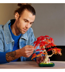 Lego Botanicals - Bonsai di acero rosso giapponese - Lego 10348 The Botanical Collection Foglie Rosse e Arancio 474pz Anni 18+