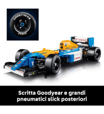 Lego Icons - Williams Racing FW14B e Nigel Mansell - Lego 10353 Modellino di Auto F1 con trofeo e pilota 799pz Anni 18+