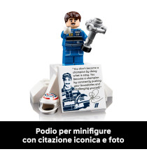 Lego Icons - Williams Racing FW14B e Nigel Mansell - Lego 10353 Modellino di Auto F1 con trofeo e pilota 799pz Anni 18+