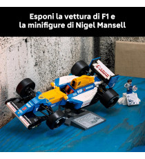 Lego Icons - Williams Racing FW14B e Nigel Mansell - Lego 10353 Modellino di Auto F1 con trofeo e pilota 799pz Anni 18+