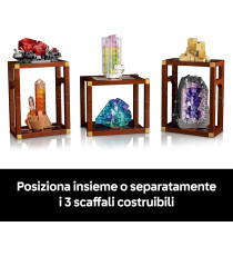 Lego Ideas - Collezione di minerali - Lego 21362  pirite dorata, l’ametista viola, la fluorite blu, la tormalina 880pz Anni 18+
