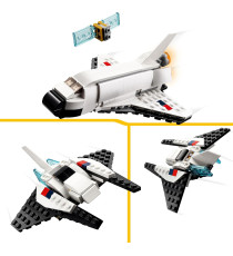 Lego Creator 3in1 - Space Shuttle - Lego 31134 Shuttle o un'astronave o in un astronauta snodabile 144pz Anni 6+