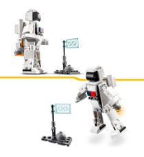 Lego Creator 3in1 - Space Shuttle - Lego 31134 Shuttle o un'astronave o in un astronauta snodabile 144pz Anni 6+