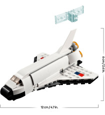 Lego Creator 3in1 - Space Shuttle - Lego 31134 Shuttle o un'astronave o in un astronauta snodabile 144pz Anni 6+