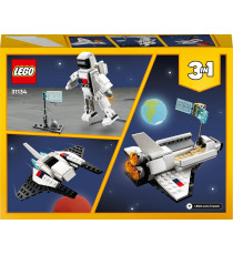 Lego Creator 3in1 - Space Shuttle - Lego 31134 Shuttle o un'astronave o in un astronauta snodabile 144pz Anni 6+