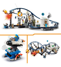 Lego Creator 3in1 - Montagne Russe spaziali - Lego 31142 o torre a caduta con ascensore o giostra spaziale rotante 874pz Anni 9+