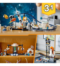 Lego Creator 3in1 - Montagne Russe spaziali - Lego 31142 o torre a caduta con ascensore o giostra spaziale rotante 874pz Anni 9+