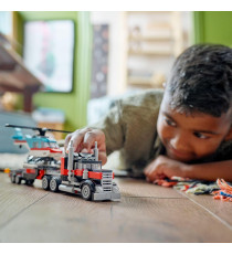 Lego Creator 3in1 - Autocarro con elicottero - Lego 31146 un camion trasportatore o un elicottero o aereo 270pz Anni 7+