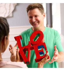 Lego Art - LOVE - Lego 31214 Iconica Scultura Pop di Robert Indiana 791pz Anni 18+