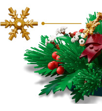Lego Natale - Decorazione da tavolo natalizia - Lego 40743 centro tavolo con Bacche, Stelle e Fogliame 433pz Anni 12+