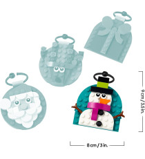 Lego Natale - Selezione di decorazioni natalizie - Lego 40744 Babbo Natale, Pupazzo di Neve,Renna,Pacco 153pz Anni 6+