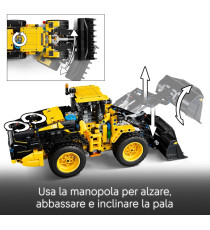 Lego Technic - Pala gommata Volvo L120 Electric - Lego 42209 Ruspa da Cantiere con Sterzo Articolato e Pala Anni 9+ 973pz