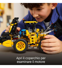 Lego Technic - Pala gommata Volvo L120 Electric - Lego 42209 Ruspa da Cantiere con Sterzo Articolato e Pala Anni 9+ 973pz