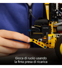 Lego Technic - Pala gommata Volvo L120 Electric - Lego 42209 Ruspa da Cantiere con Sterzo Articolato e Pala Anni 9+ 973pz