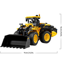 Lego Technic - Pala gommata Volvo L120 Electric - Lego 42209 Ruspa da Cantiere con Sterzo Articolato e Pala Anni 9+ 973pz