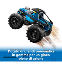 Lego City - Monster Truck blu - Lego 60402 Fuoristrada Off-Road con Pilota Anni 5+ 148pz