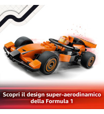 Lego City - Pilota e monoposto McLaren F1 - Lego 60442 Macchina da Formula 1 con Minifigure Anni 6+ 86pz