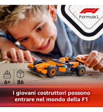Lego City - Pilota e monoposto McLaren F1 - Lego 60442 Macchina da Formula 1 con Minifigure Anni 6+ 86pz