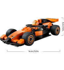 Lego City - Pilota e monoposto McLaren F1 - Lego 60442 Macchina da Formula 1 con Minifigure Anni 6+ 86pz